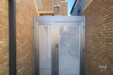 駐輪場の出入り口