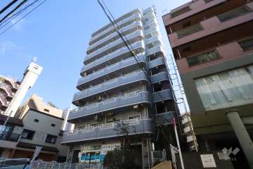 メゾンミール元住吉の外観(北西側から)