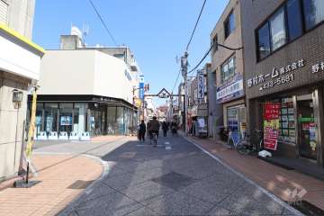 敷地北側の前面道路