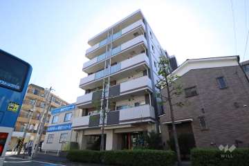 ベルジェンド武蔵中原の外観(北西側から)