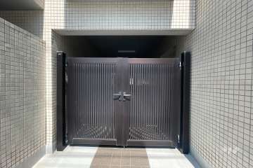 駐輪場の出入り口