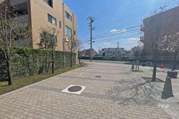 敷地西側の通路（北側から）