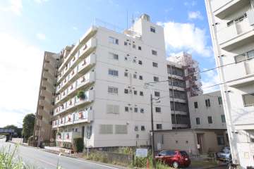 マンション第２多摩川苑の外観(北側から)　　