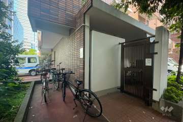 駐輪場の出入り口