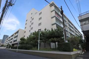 元住吉マンションの外観（南西側から）