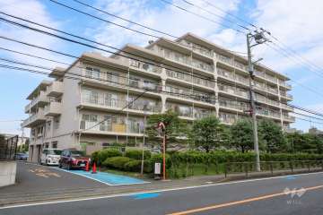 日商岩井武蔵小杉マンションの外観(北西側から)