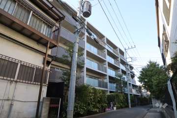 レーベン多摩川ソラテラスの外観(南東側から)　