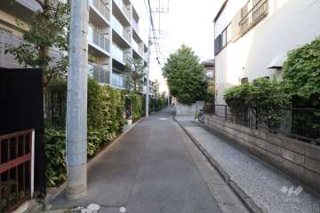 敷地東側の前面道路　