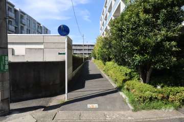 敷地南側の前面道路