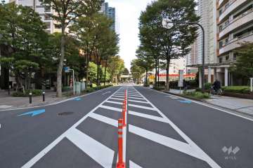 敷地南側の前面道路