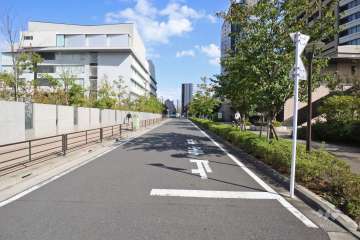 敷地北側の前面道路