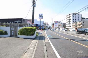 敷地北側の前面道路