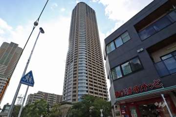 パークシティ武蔵小杉ザガーデンタワーズウエストの外観(北東側から)