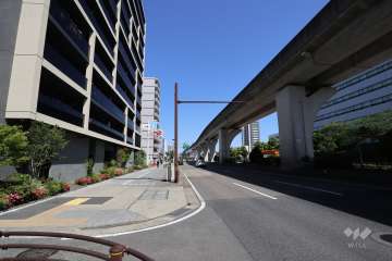 敷地南側の前面道路（名古屋環状線）