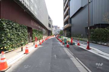 敷地南東側の前面道路　