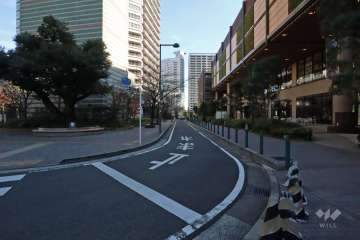 敷地南側の前面道路