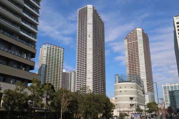 パークシティ武蔵小杉　ミッドスカイタワーの外観(南東側から)