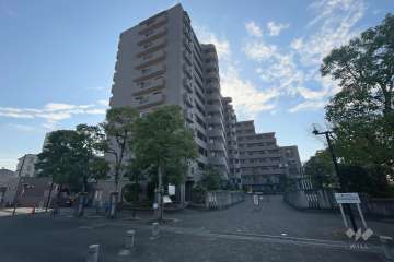 鷺沼ガーデン１０２の外観（北側から）　