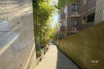 敷地北側の前面道路