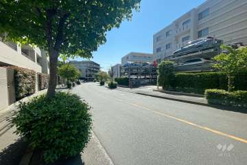 敷地北側の前面道路　