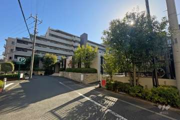 敷地北側の前面道路（西側から）