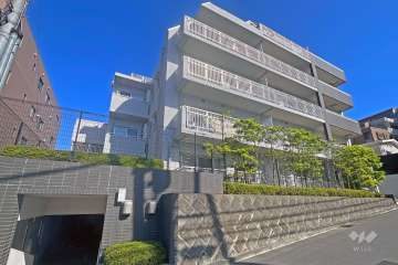 ライオンズクオーレ宮前平の外観（北西側から）