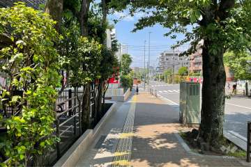 敷地北西側前面道路（北東側から）