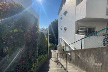 敷地東側の前面道路　