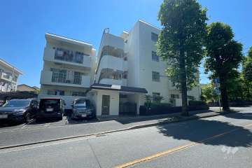 鷺沼すみれが丘スカイマンションの外観（北西側から）