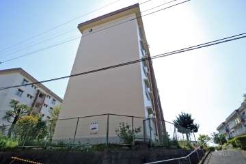 白幡台住宅３号棟の外観(北東側から)