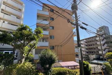 鷺沼東急アパートの外観（北西側から）