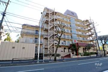 宮前平エコーハイツの外観(北東側から)