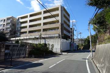 敷地北側の前面道路（東側から）