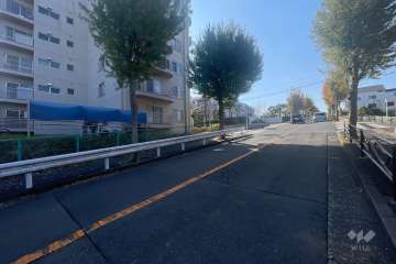 敷地北西側の前面道路　　