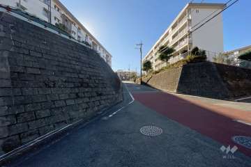 敷地北側の前面道路