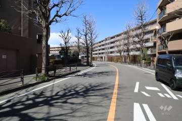 敷地北東側の前面道路