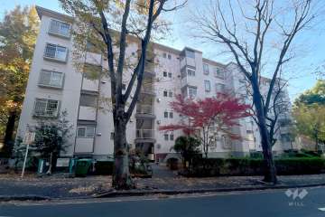 宮前平グリーンハイツ45号棟の外観（北側から）