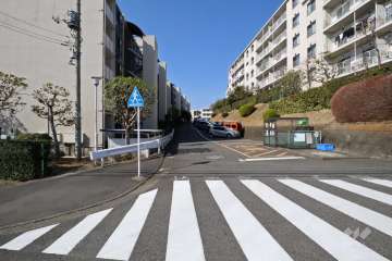 敷地北側の通路（東側から）