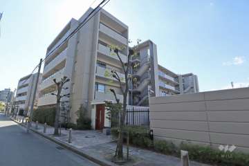 夙川香櫨園コートハウス　ガーデンコートの外観（北東側から）