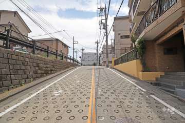 敷地東側の前面道路　