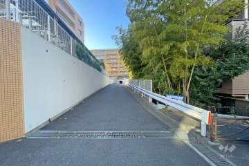 敷地南側の前面道路（東側から）