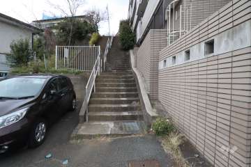 敷地南西側の前面道路　