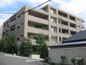 ジオグランデ芦屋翠ケ丘の外観（北西側から）
