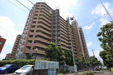 ヴィルクレール二子多摩川の外観（北東側から）