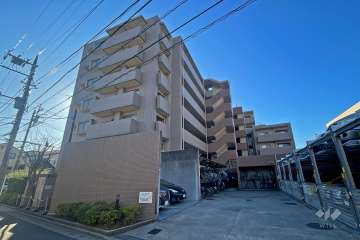 ライオンズマンション武蔵新城緑園の街弐番館の外観（北側から）