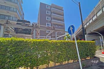 エクセレントシティ武蔵新城アクトラージュの外観（北東側から）