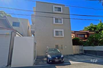 エクセリア溝ノ口の外観（北東側から）