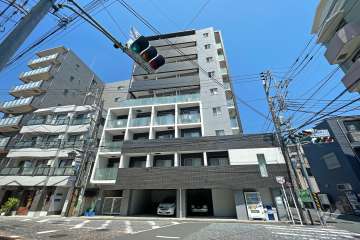 エクセリア二子多摩川の外観（南東側から）