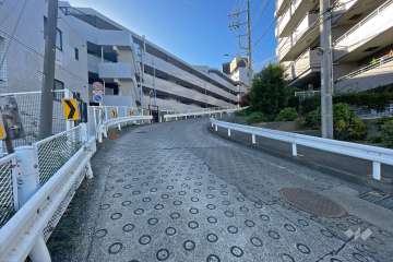 敷地北側の前面道路（東側から）