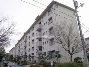 箕面如意谷住宅３棟の外観（北西側から）